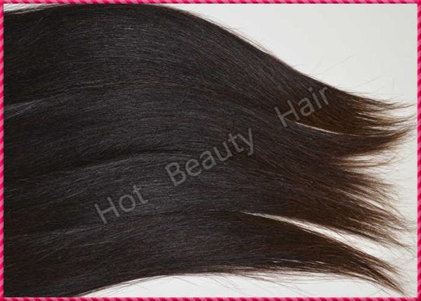22 Inch Virgin Peruvian Human Hair Extensions , Weft Straight Hair
