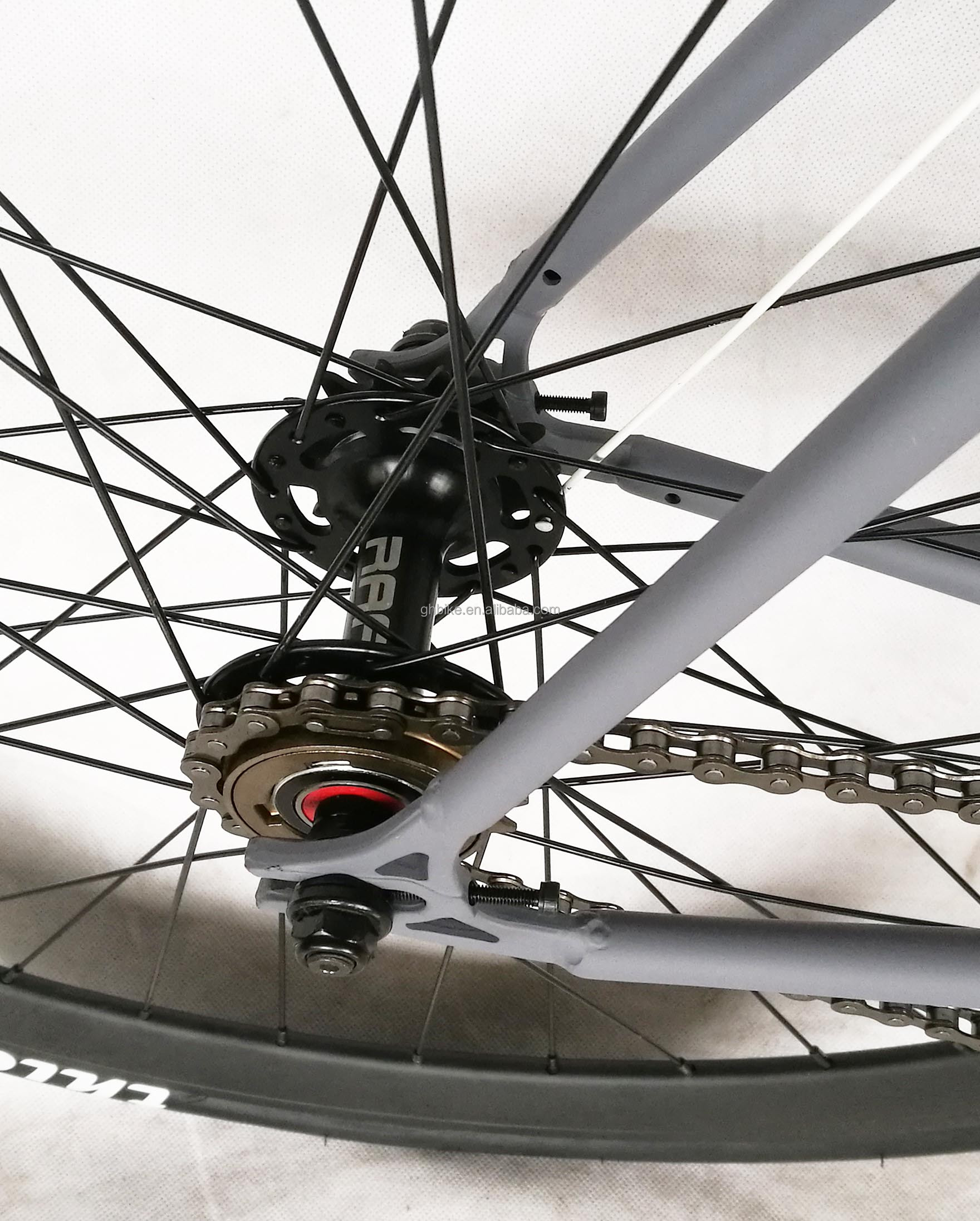 700C Double Wall 45MM Aluminum Rim Thickslick WTB Smooth Tire Bearing BB Set OEM Single Speed Fixie Gear Bicycle