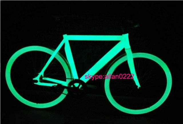 Aluminum 700C FIXED GEAR BICYCLE Glow in the Dark Lightweight and Durable