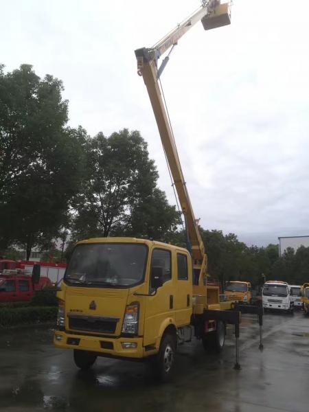 Cheap new SINO TRUK HOWO 4*2 LHD/RHD 14m-16m bucket truck for sale, factory direct sale price HOWO 16m overhead working truck for sale