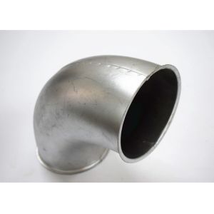Galvanized Spiral Dust Collection Pipe 90 Degree Surface Elbow Welding