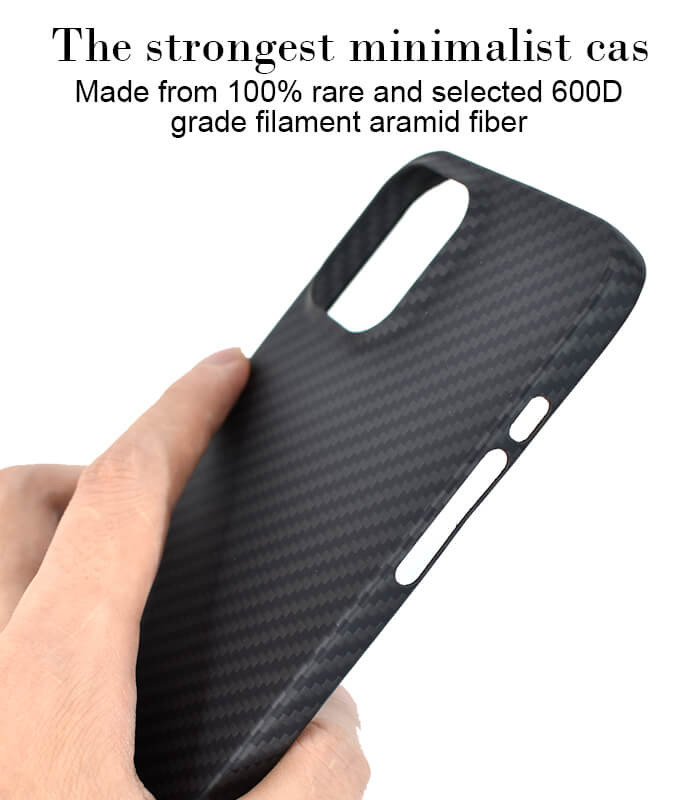 Anti Fingerprint Scratch Proof Matte Aramid Fiber Phone Case For iPhone 12