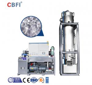 China 20 Tons Stainless Steel Evaporator Ice Tube Machine With LG Electrical Components on sale