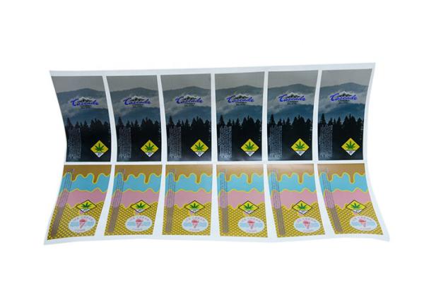 Cheap Laser Hologram Personalised Self Adhesive Labels With Special Metllic Texture for sale