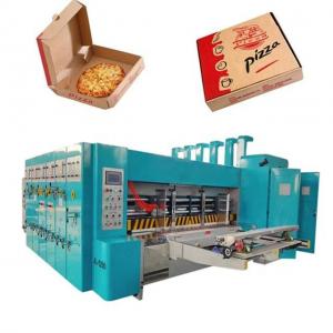China Flexo Printing Corrugated Carton Box Machine Pizza Box Making Automatic on sale