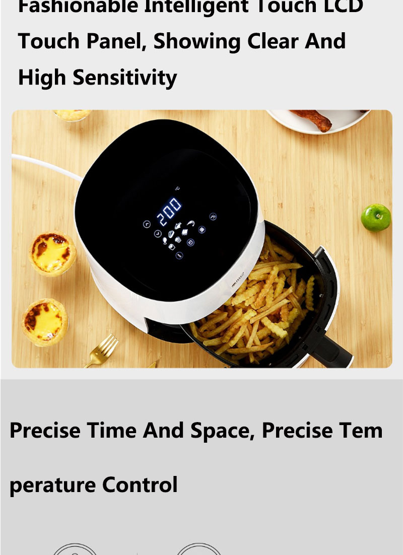 Youpin Silencare Air Fryer 2.5L 1300W Fritadeira Eletrica Led Digital Air Fryer Air Cooker Fryer