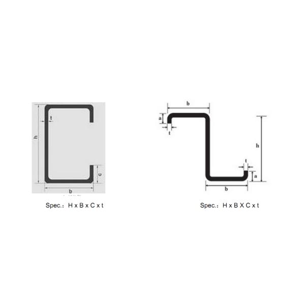 C Z Section / Profile Cold Rolling Machine For 30 - 300mm Width