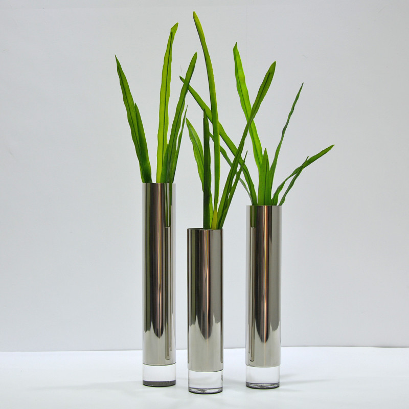 Custom 304 Stainless Steel Flowerpot Garden Outdoor Large Round Plant Pot
