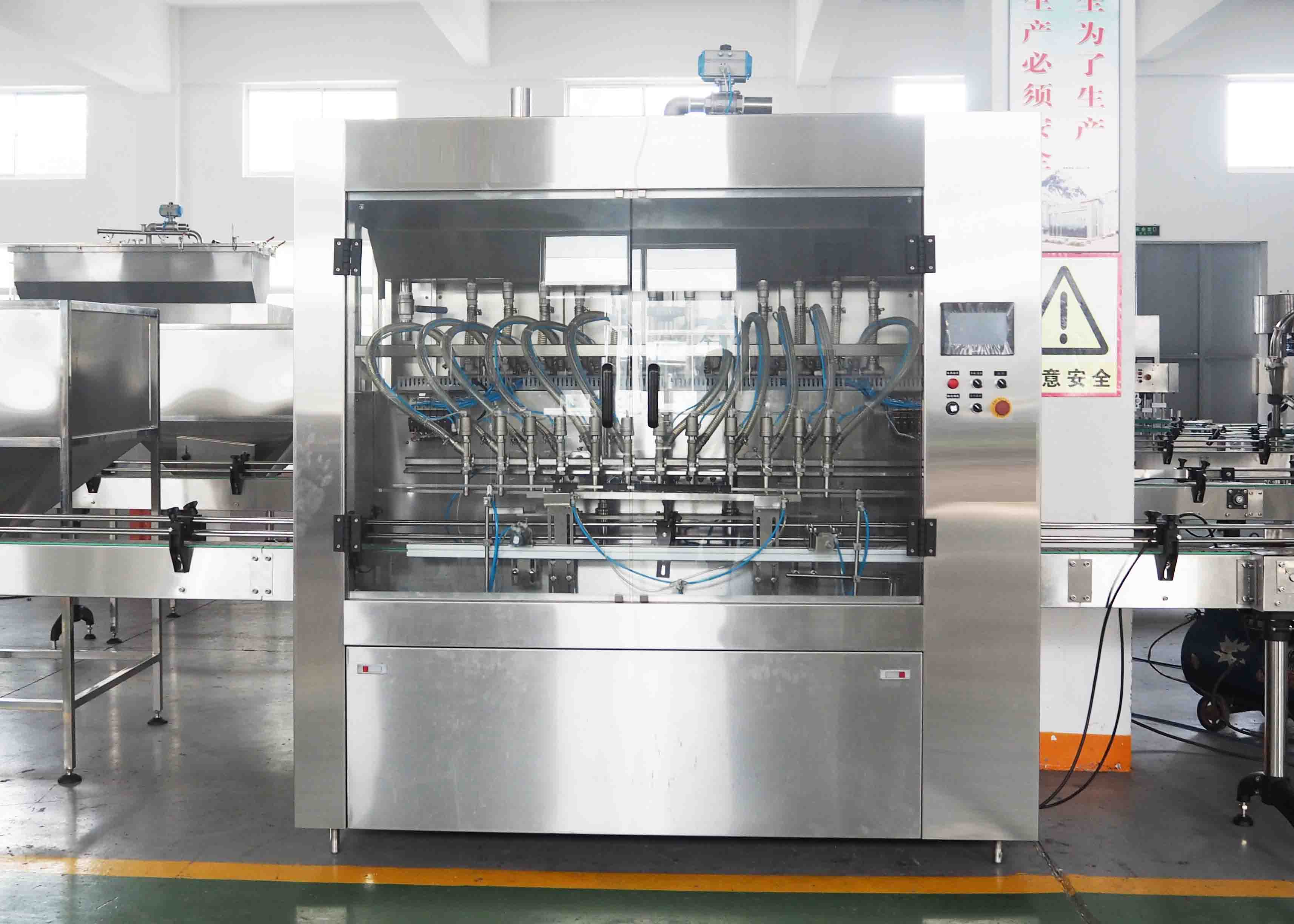 Automatic Paste Filling Machine For Condiment , 350G Piston Salad Dressing Filling Machine