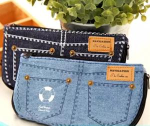 China Jean Style Pen Pencil Cosmetic Storage Pouch Bag Case promotion gift on sale