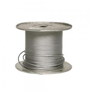 China Stainless Steel Wire Rope 3mm 1/8 Stainless Stranded Wire 1x19 Cable Railing Solution on sale