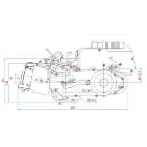 1P57QMJ GY6150CC Engine scooter engine