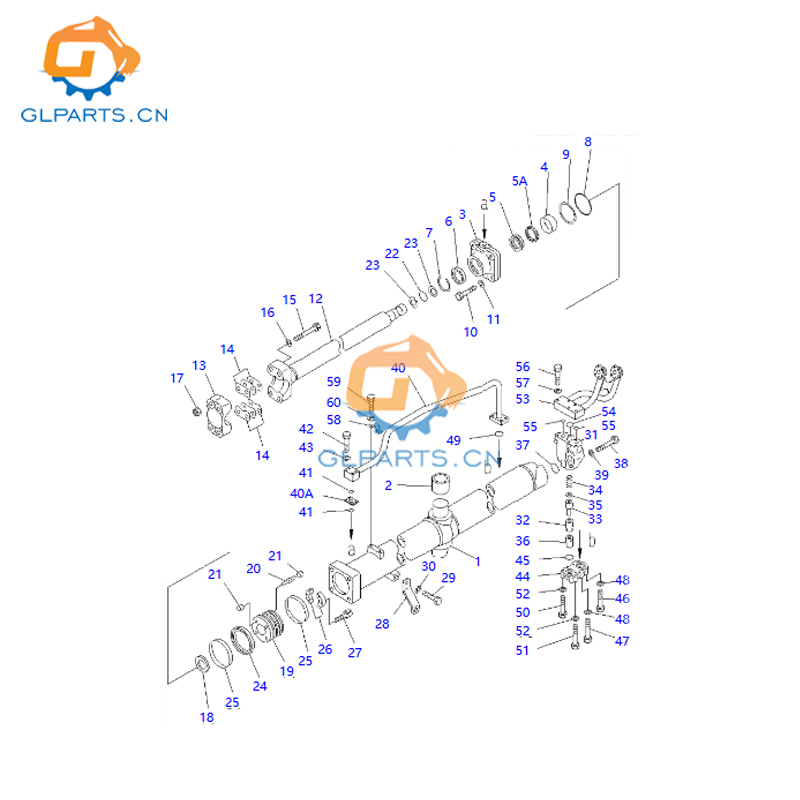 Bulldozer Lift Cylinder For Komatsu Parts 707-03-X7420 707-H4-X0190 14Y-63-X1014 D375A