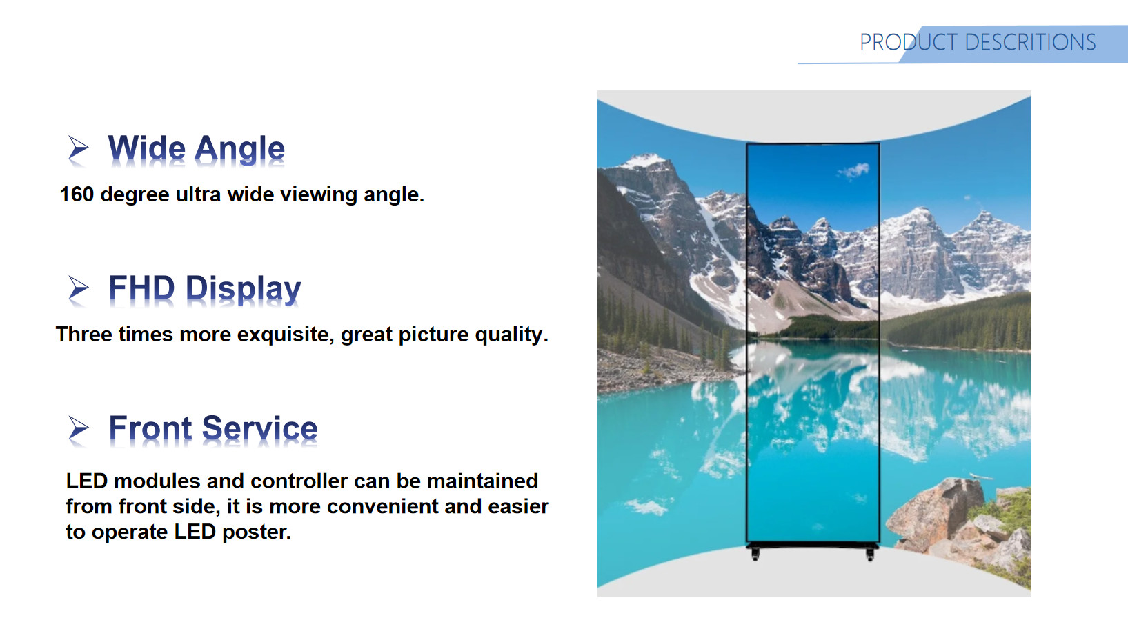 All In One Frame-free Digital Poster Full Flip-chip Common Cathode Mini LED COB Poster Screen