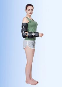 Quality Black Telescoping Elbow Brace Alloy Hinged Elbow Brace Post Op One Size Fit All wholesale
