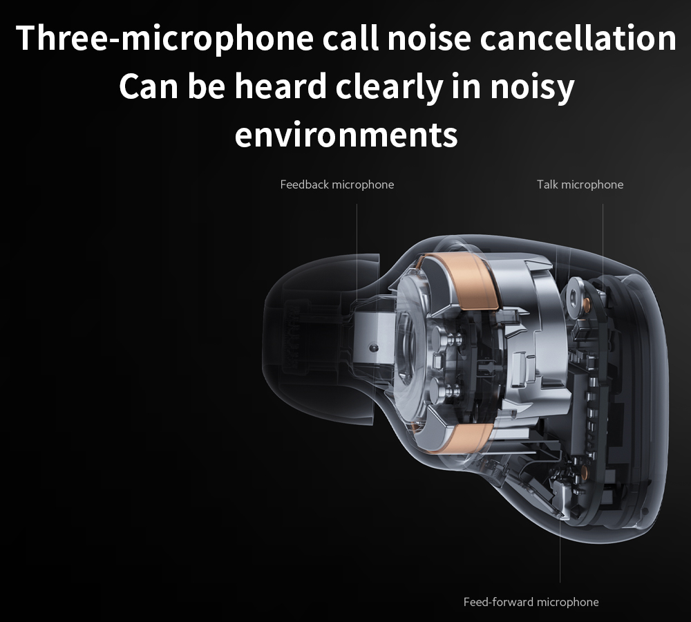 Global Version TWS Wireless Earphones Headphones 35dB ANC Dual-device Xiaomi Redmi Buds 3 Pro