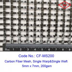 China Unidirectional 200gsm 12K Carbon Fiber Fabric Mesh Sustainable Concrete For Structure on sale
