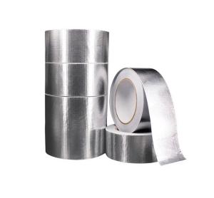 China HVAC Fireproof Aluminium Foil Waterproof Tape Fiberglass Thermal Insulation Tape on sale