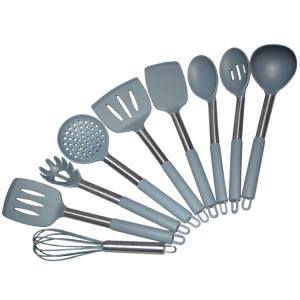 Quality 12 Piece Gray Silicone Spatula Kitchenaid Cookware Utensil Set Customized wholesale