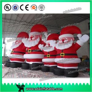 Quality 3m Holiday Inflatable Cute Santa Claus for Christmas , PVC Inflatable Santa ASTM Standard wholesale