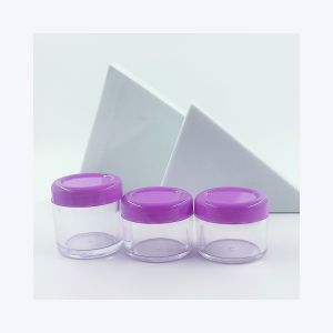 Stamping Printing Handling 20ml Clear Plastic Acrylic Cosmetic Cream Jar