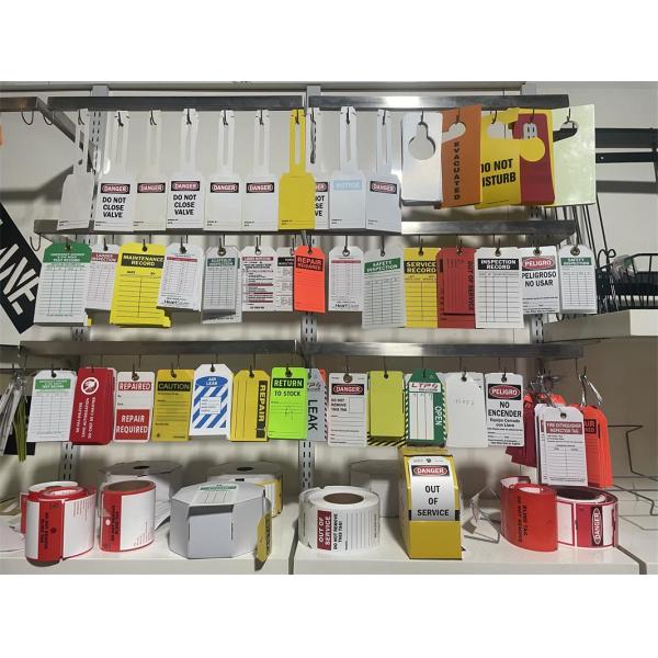 Polypropylene Tag PVC Tear Proof Double Side Printing Plastic Tag for Warning
