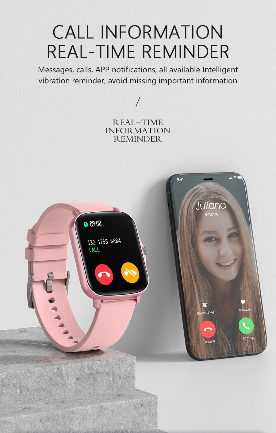 Y32 smart watch 320*385 1.72 Inch girls SLIDER Design IP67 Waterproof