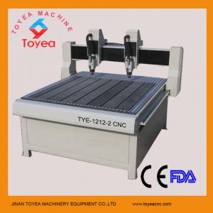 Quality 1200 x 1200mm work area Advertising double heads CNC Router machine TYE-1212-2 wholesale
