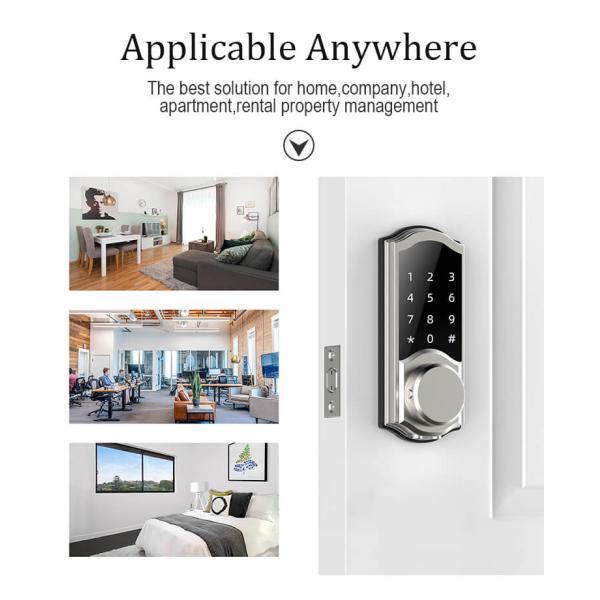 HFSecurity BP03 Biometric Keyless Smart Phone Open way Bluetooth Fingerprint Door Look