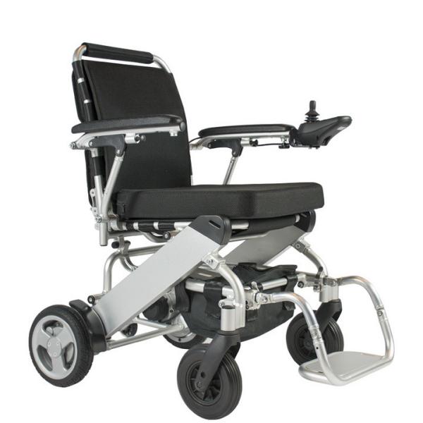 Lithium Battery Portable Foldable Electric Wheelchair Elderly Use Lightweight