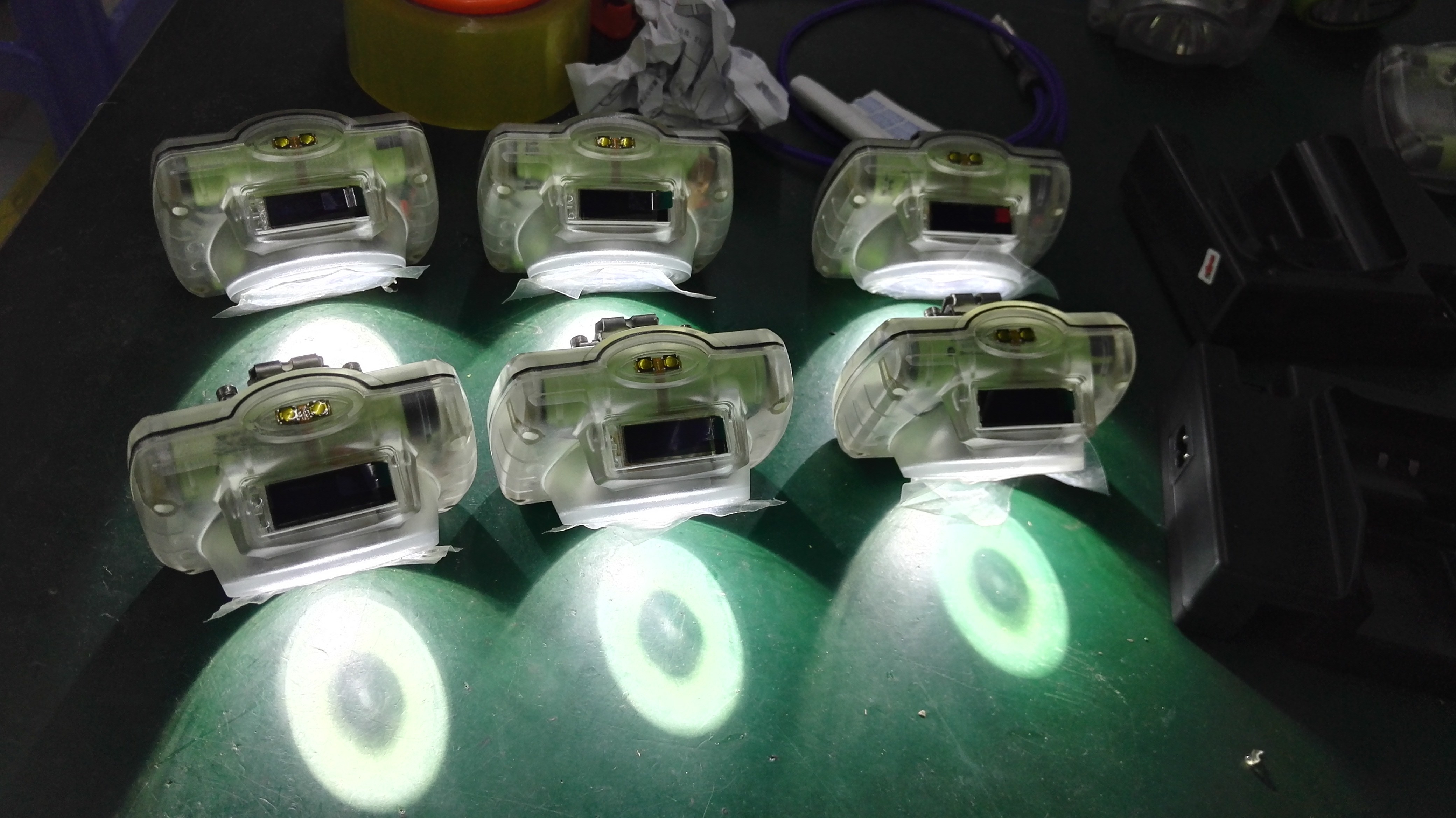 1.78W 13000lux Cordless Mining Headlamp For Hard Hat