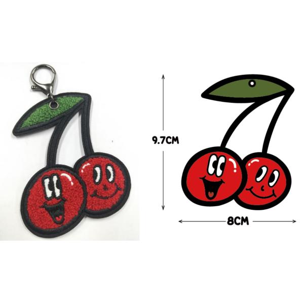 pms color chart Chenille And Embroidery Logo Keychains Key Rings for women