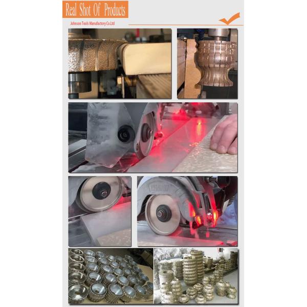 High Efficiency 140 Mm Electroplated Diamond Profile Grinding Wheels