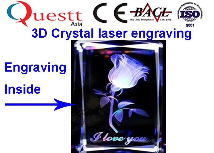 Personalized 3D Photo Crystal Laser Engraving Machine Benchtop Type Oversea Services