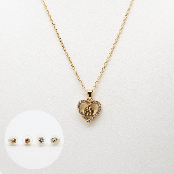 Fashion Gold Necklace Jewelry Sets with Acrylic Pear Beads Necklace for Women