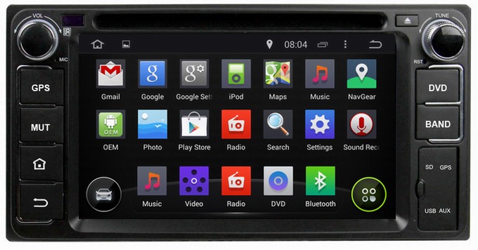 Ouchuangbo Car GPS Navigation Stereo Radio for Toyota Vios /Avanza 2003-2010 Android 4.4