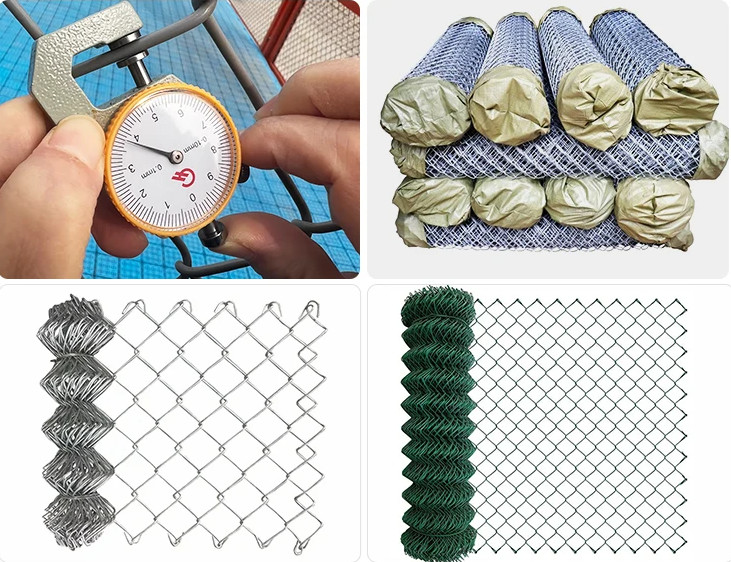 Electric Galvanized Chain Link Fence 3mm Diamond Steel Iron Wire Mesh