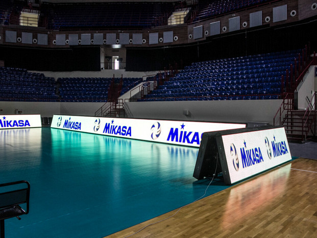 Football 5500cd/sqm P10 Stadium Perimeter LED Display 960*960mm