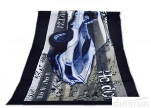 China Super Soft Durable Velour Beach Towels Personalized For Family on sale