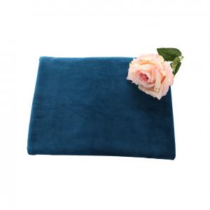 Quality Indigo Blue Super Soft Plush Fabric 100% Polyester Plain wholesale