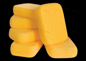 China Rectangle Tile Grout Sponge Professional Cleaning for Tiles yellow color on sale