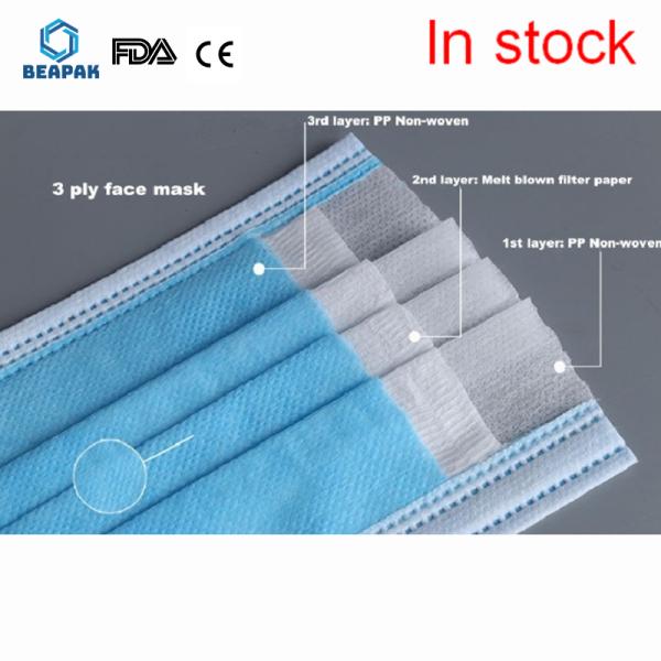 Light Weight Disposable Face Mask Ears Wearing 3d Design Breathe Freely