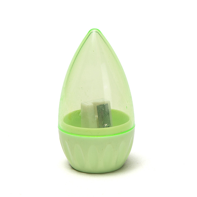Silk Printing Oval School Pencil Sharpener Multi Color