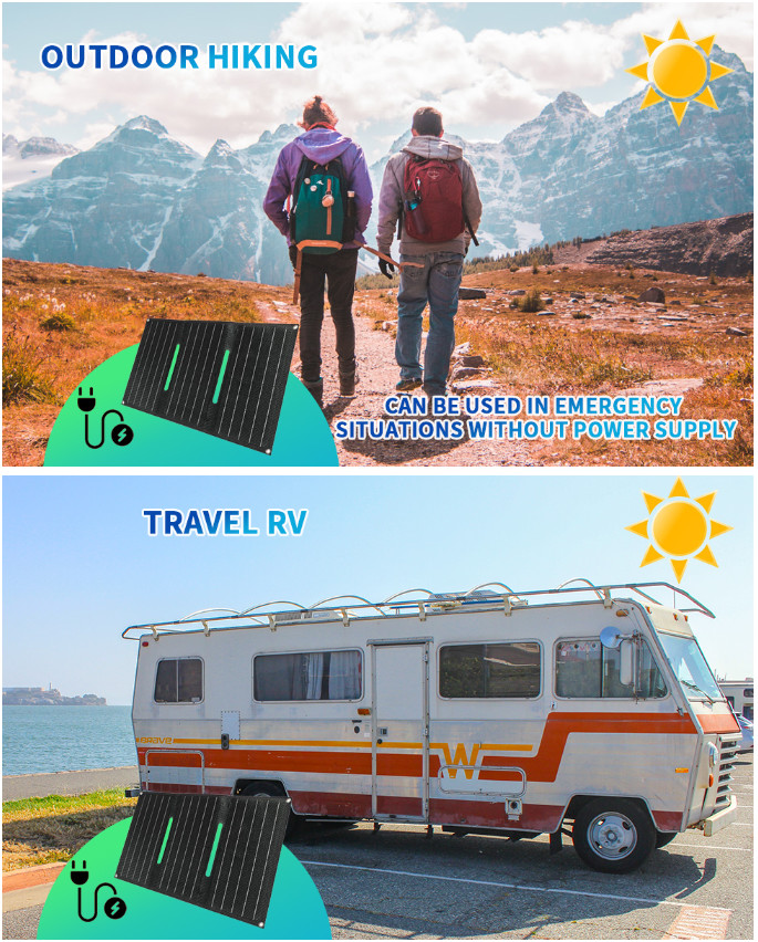 30w Foldable Marine Solar Battery Charger For Boat Outdoor Camping ODM