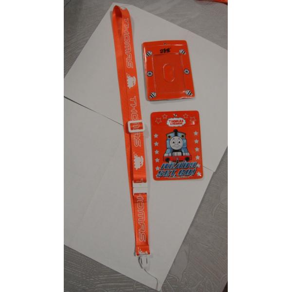 Cheap Polyester / ABS Material Badge Holders Lanyards For School Id  for sale