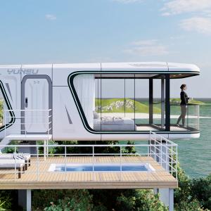 China YUNSU S9 Luxury Prefab Tiny Home Mobile Sleeping Homestay Capsule House With Skylight System on sale