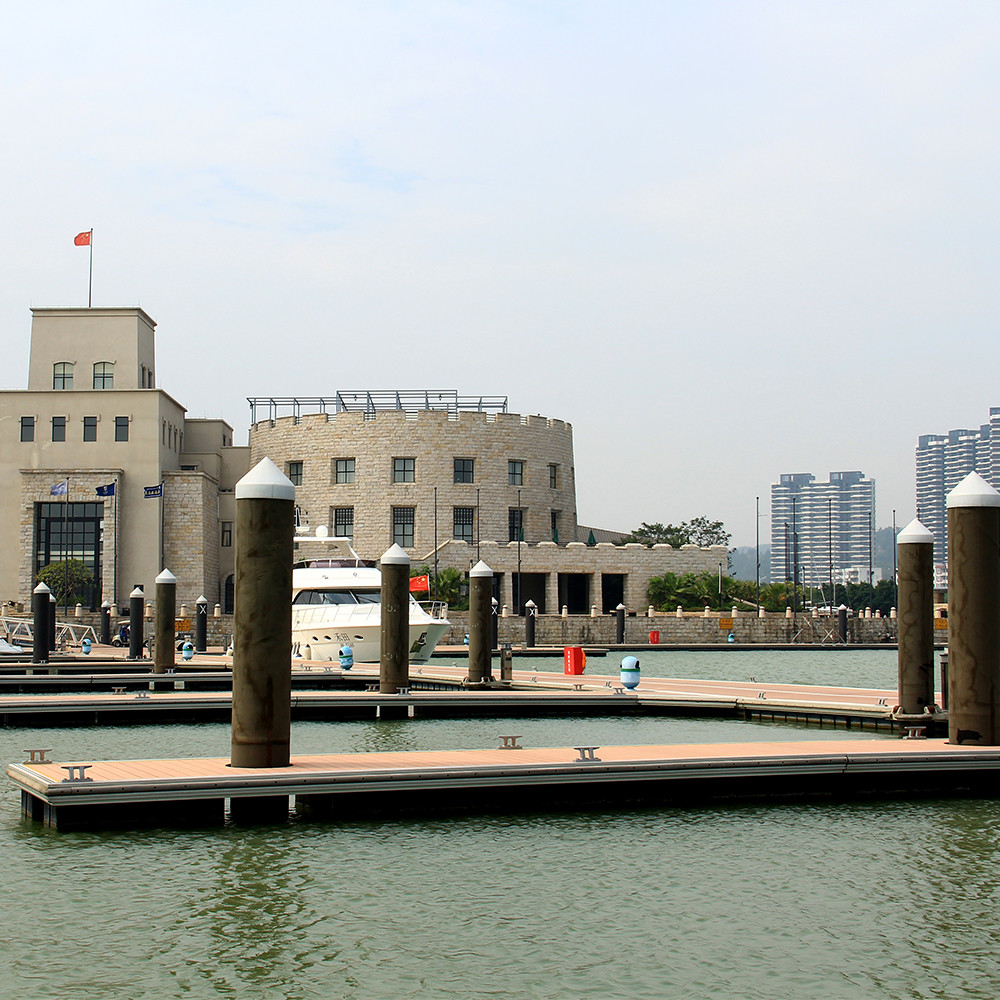 OEM Aluminum Floating Pontoon Marina Pontoon Walkways With WPC Decking