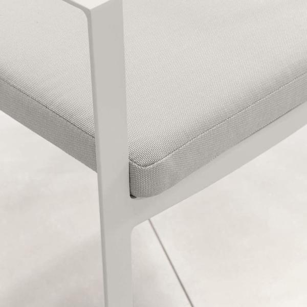 8 Person Restaurant Dining Table and Chair Set with Aluminum Metal Frame in Modern Design