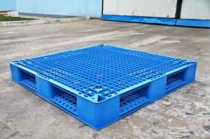 Quality Rackable Plastic Shipping Pallets For Storage / Distribution , Blue Plastic Pallet Recycling wholesale