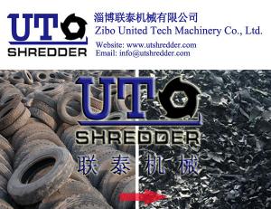 China high efficiency rubber shredding machine/tyre shredder / waste rubber tire recycling machine/ tire cutter/ tyre recycle on sale